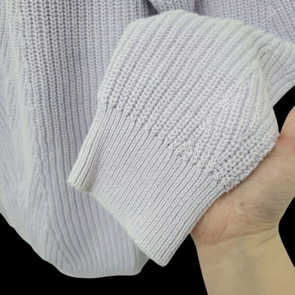 2/$20 Gap Purple Knitted Sweater Top Blouse Size: Large - Picture 7 of 9
